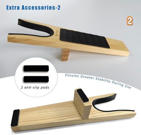 Boot Jack- Wide Opening Design for Effortless Boot Remover, No Bend Needed with Shoe Horn, Wooden Shoe Remover with Non-Slip Base, Perfect for Seniors & Adults in Saudi Arabia