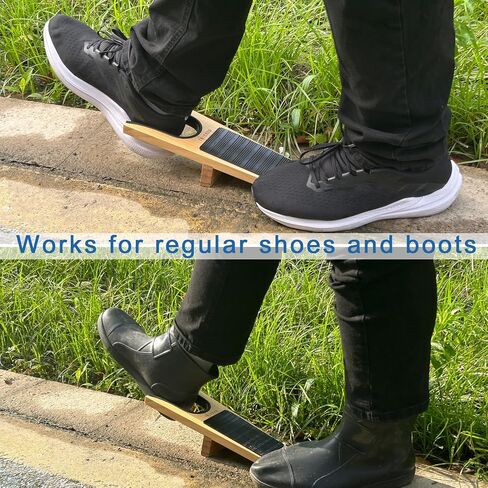 Boot Jack- Wide Opening Design for Effortless Boot Remover, No Bend Needed with Shoe Horn, Wooden Shoe Remover with Non-Slip Base, Perfect for Seniors & Adults in Saudi Arabia