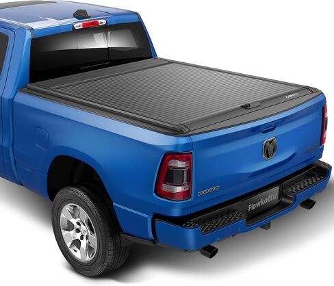 Retractable Hard Tonneau Cover Fits 2009-2025 Dodge Ram 1500 5'7'' Truck Bed (Classic & New Body)| No Fit W/RamBox or Stepside Model/Multi-Function (Split) Tailgate (Ram 1500, 5.7 FT) in Kuwait