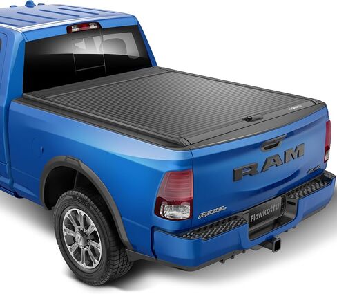 Retractable Hard Tonneau Cover Fits 2009-2025 Dodge Ram 1500 5'7'' Truck Bed (Classic & New Body)| No Fit W/RamBox or Stepside Model/Multi-Function (Split) Tailgate (Ram 1500, 5.7 FT) in Kuwait