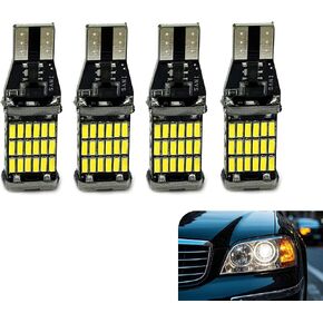 4 PCS 921 LED Bulb Reverse Light, Super Bright 45 4014 Chipsets, 6000K White Plug & Play Error-Free Reverse Lighting Replacement, Universal for Cars & Trucks (White) in Saudi Arabia
