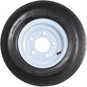 eCustomrim Trailer Tire + Rim 4.80-8 480-8 4.80 X 8 8" Load Range C Tire 5 Lug Wheel White - 2 Year Warranty w/Free Roadside in Kuwait