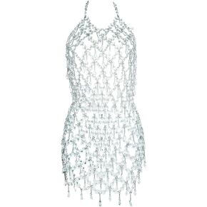 أزياء سلسلة الجسام الكريستالية فستان الطبقات بطن الخصر سلسلة مجوهرات للتنورة المجوهرات للنساء تنكر in Kuwait