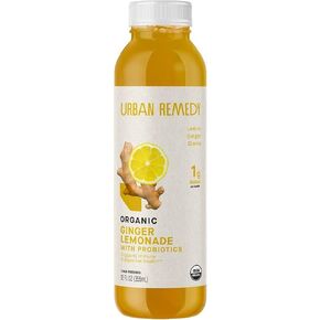 Urban Remedy Organic Ginger Lemonade, Low Glycemic Lemon Drink with Probiotics & Vitamin C, Immune & Digestive Support, Vegan, Gluten-Free, Non-GMO, 12 fl oz in Saudi Arabia
