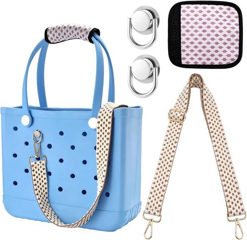 Strap Wrap for bogg bag Accessories,Adjustable Crossbody Shoulder Straps with Handle Wrap for Beach Rubber Tote Bag in Saudi Arabia
