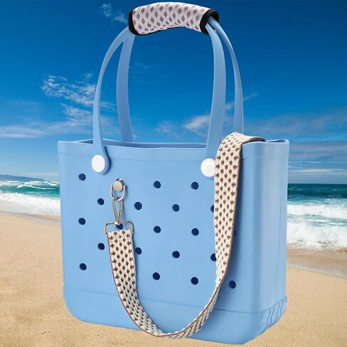 Strap Wrap for bogg bag Accessories,Adjustable Crossbody Shoulder Straps with Handle Wrap for Beach Rubber Tote Bag in Saudi Arabia