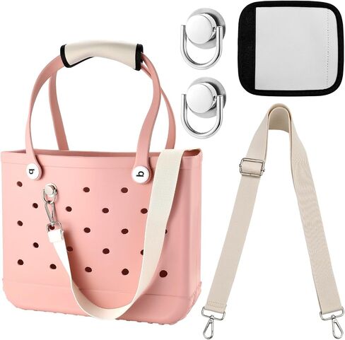Strap Wrap for bogg bag Accessories,Adjustable Crossbody Shoulder Straps with Handle Wrap for Beach Rubber Tote Bag in Saudi Arabia