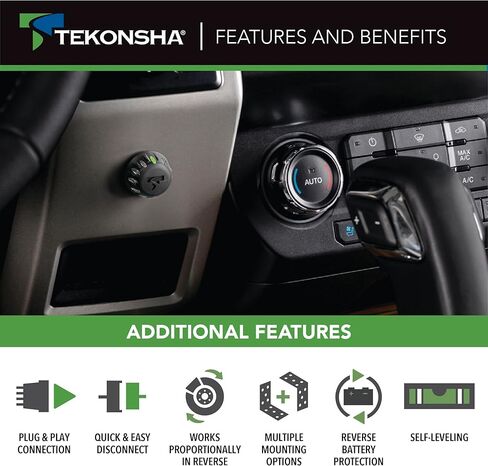 TEKONSHA 90930 Voyager iD Trailer Brake Controller, Proportional, 1 to 3 Axles in Saudi Arabia