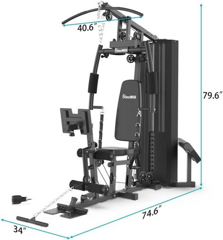 SINCMILL Home Gym Gym Multifunsional Full Body Workout Equipment for Home Exercise Litness in Kuwait