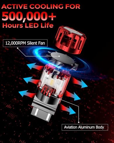 4257 WT21 / 7W LED مصابيح إضاءة عكسية لفورد F-150 2021-2023 / F-2550 F-350 Super Duty 2020-2025-Canbus خالية in Kuwait