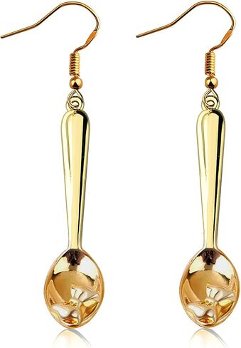 MAOFAED Cooking Gift Chef Gift Cooking Jewelry, Spoon Earrings Baker Earring, Baking Merch Spoon Jewelry (spoonearring) in Saudi Arabia