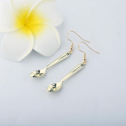 MAOFAED Cooking Gift Chef Gift Cooking Jewelry, Spoon Earrings Baker Earring, Baking Merch Spoon Jewelry (spoonearring) in Saudi Arabia