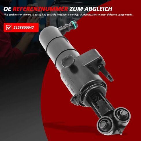 Headlight Washer Wiper Nozzle Right Fit 2008-2014 For Benz E200 E250 E300 E320 E350 E400 E500 W212 Replacement # 2128600147,2128600047 (right+Left) in Saudi Arabia