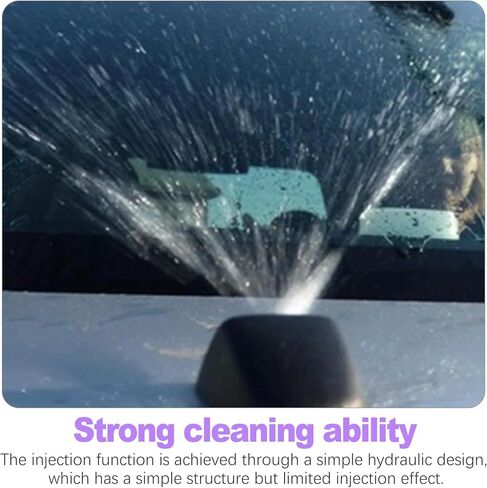 2PCS Front Windshield Washer Auzzle Kit - Universal Automotive Presection Windshield Wiper Prayer Foresles - استبدال فوهة الغسالة لشاحنة السيارة SUV Van - Black in Saudi Arabia