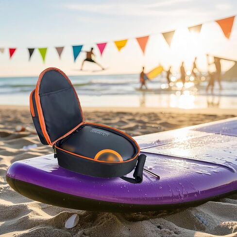 حقيبة حمل amiumuca متوافقة مع مضخة لوح التجديف OutdoorMaster مضخة SHARK/The Dolphin SUP، مضخة هواء كهربائية حقيبة تخزين محمولة مع جيب لخرطوم الهواء وملحقات SUP (صندوق فقط) in Kuwait