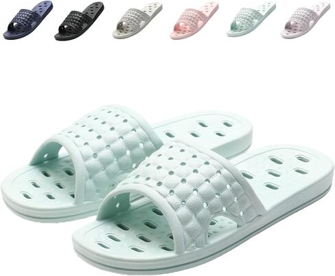 Shower Shoes for Men Women Quick Dry Slippers Dorm Slides Non-Slip Sandals in Saudi Arabia