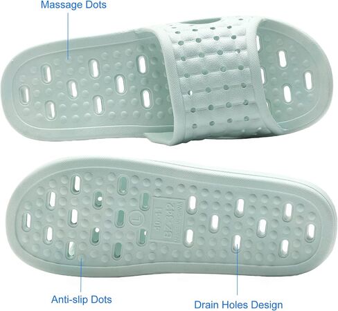 Shower Shoes for Men Women Quick Dry Slippers Dorm Slides Non-Slip Sandals in Saudi Arabia