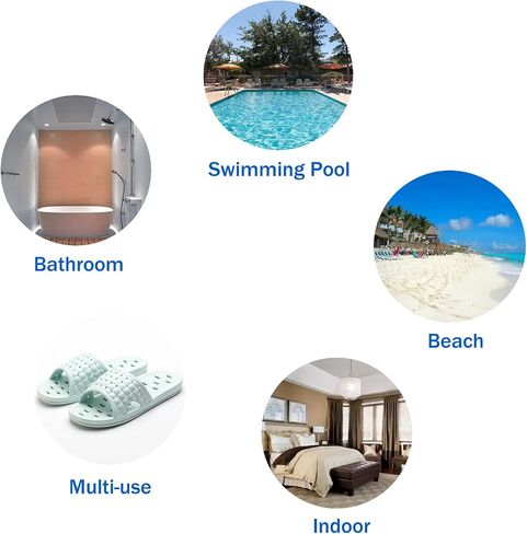 Shower Shoes for Men Women Quick Dry Slippers Dorm Slides Non-Slip Sandals in Saudi Arabia