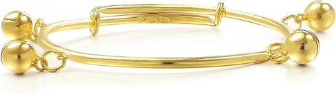 Sang Sang Sang 999.9 24K Gold Price-By-Moight 7.48g Gold Tiny Size Size Bangle مع أجراس 09220K in Saudi Arabia