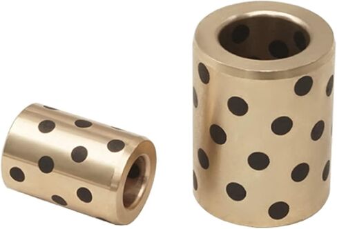 Industrial Graphite-Copper Bushings | 1pc JDB-Type Oil-Free Self-lubricating Graphite Copper Bushings, Inner Diameter 30mm, Outer Diameter 34mm, Bearing Straight Cylindrical Sliding Guide Bushings Sle in Saudi Arabia