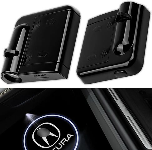2 Pcs Wireless Car Door Logo Light, LED Car Door Courtesy Welcome Projector Light Ghost Shadow Lights, Fit A.cu.ra White in Saudi Arabia