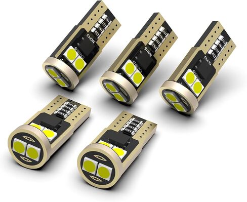 194 مصابيح LED لمصباح LED لوحة قبة خريطة انعطاف الإشارة ، غير قطبي العنبر T10 168 W5W 6-3030-SMD لمصابيح البديل لأضواء العلامة العليا الكابينة in Kuwait