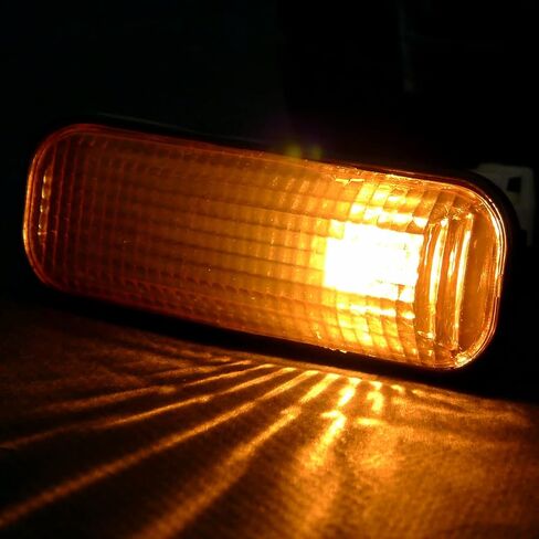 Spec-D Tuning Amber Lens Front Side Marker Lights + Bulbs Compatible with 1996-2000 Honda Civic L+R Pair Assembly in Saudi Arabia