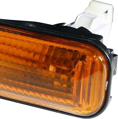 Spec-D Tuning Amber Lens Front Side Marker Lights + Bulbs Compatible with 1996-2000 Honda Civic L+R Pair Assembly in Saudi Arabia