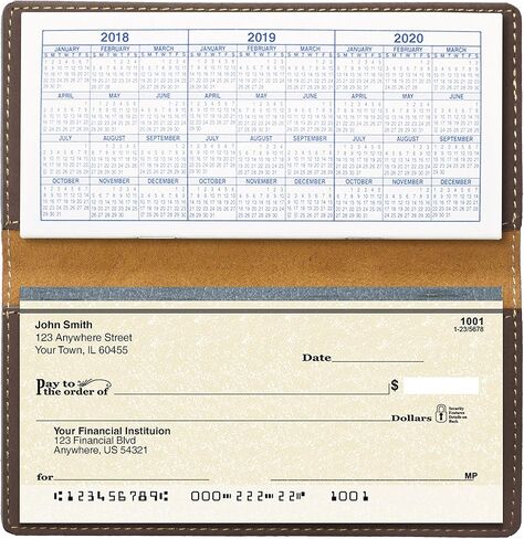Grazing Deer Laser Engraved Leatherette Checkbook Cover in Saudi Arabia