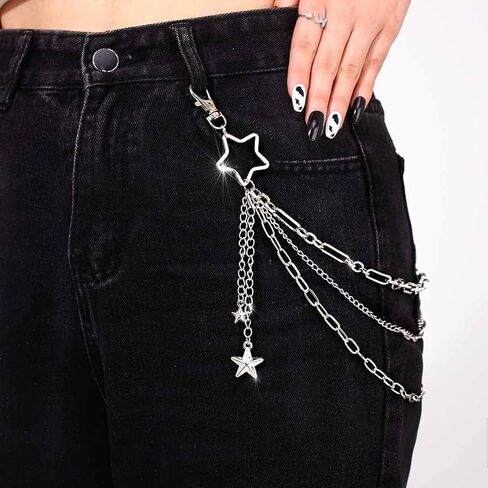 Pant Chains for Men Women Punk Wallet Chains for Pant Hip Hop Trousers Chain Pocket Chain for Jeans in Kuwait