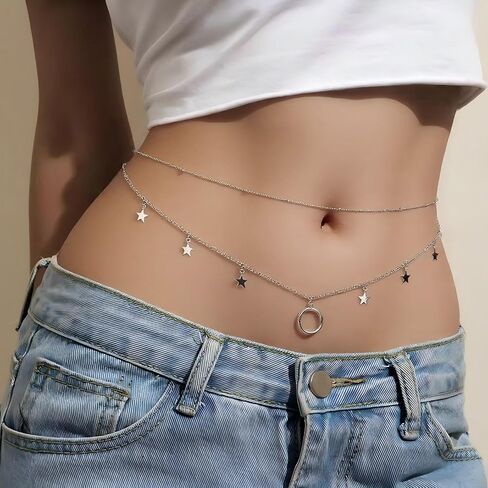 Delicate Layered rope waist chain Sexy Bikini Beach waist chain Belly chain Body chain Bead in Saudi Arabia
