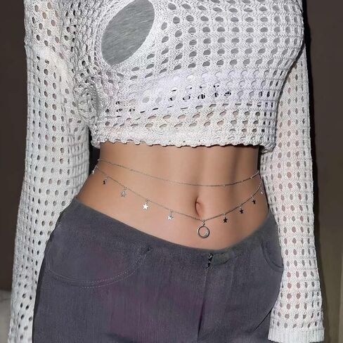 Delicate Layered rope waist chain Sexy Bikini Beach waist chain Belly chain Body chain Bead in Saudi Arabia