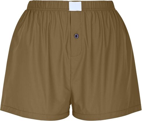 Boxer Shorts for Women Summer Gingham Soft Comfy Lightweight Pajamas Lounge Sleep Pj Plaid Shorts Y2K Beach Bottoms in Saudi Arabia
