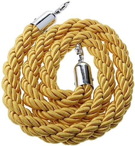 حبال تعليق مخملية للتحكم في الحشود، حبال ستانشيون مناسبة لدور السينما، الفتحات الكبرى، المطاعم، الفنادق (1.5 متر، أحمر) in Kuwait