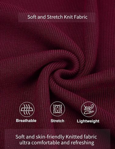 COOFANDY Mens Knit Polo Sweater Long Sleeve Polo Sweaters Casual Knitted Button Collar Pullover Sweater in Saudi Arabia