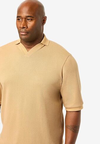 KingSize Men's Big & Tall Knit Sweater Polo in Saudi Arabia