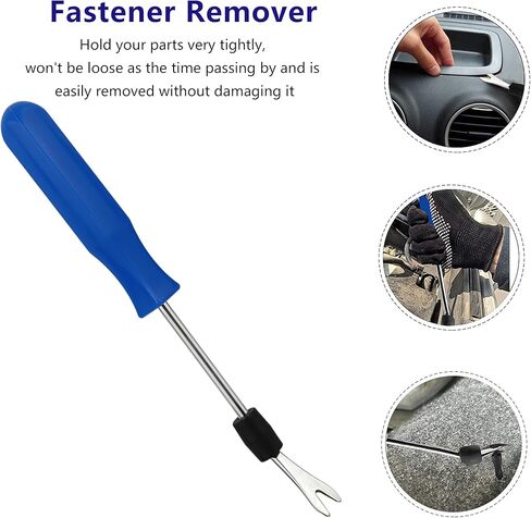 Car Push Retainer Clips 1430PCS Auto Fasteners Assortment-47 Most Popular Sizes Nylon Bumper Fender Rivets with 15 Cable Ties and Blue Fastener Remover for Ford GM Toyota Honda Chrysler Benz Nissan in Kuwait