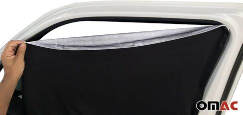 OMAC Magnetic Window Stratings حماية الأشعة فوق البنفسجية لـ Ford Transit 2015-2024 Gray Black 3 PCS in Kuwait