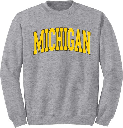 UGP Campus Apparel University Michigan Wolverines Mega Arch ، Team Color Crewneck in Saudi Arabia