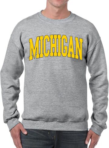 UGP Campus Apparel University Michigan Wolverines Mega Arch ، Team Color Crewneck in Saudi Arabia