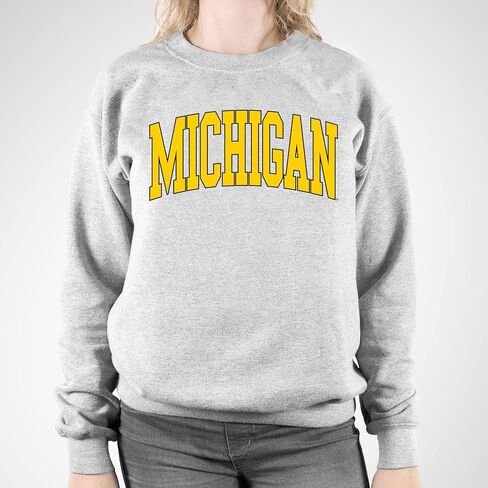 UGP Campus Apparel University Michigan Wolverines Mega Arch ، Team Color Crewneck in Saudi Arabia