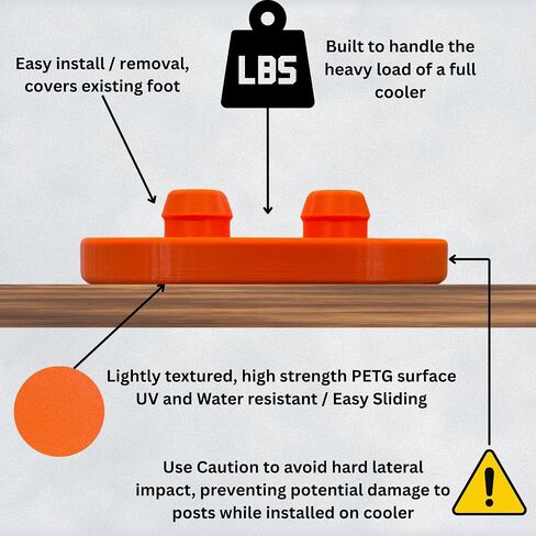 Sliding Feet for Yeti Tundra Cooler - Set of 4 in Saudi Arabia