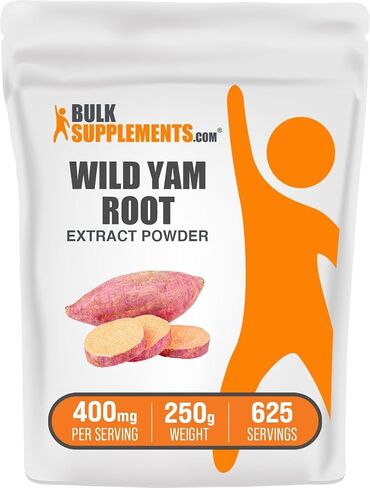 BulkSupplements.com مسحوق مستخلص اليام البري - مكمل عشبي، مكمل اليام البري، مستخلص جذر اليام البري - خالي من الغلوتين، 400 مجم لكل وجبة، 250 جم (8.8 أونصة) (عبوة من قطعة واحدة) in Saudi Arabia