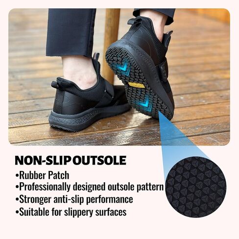 Women's Non Slip Work Shoes Slip Resistant Waterproof Chef Shoe for Women Working in Kitchen Restaurant Food Service Slip-On Design Walking Sneakers Zapatos Trabajo in Saudi Arabia