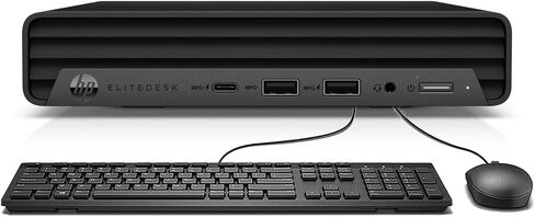 كمبيوتر مكتبي صغير HP EliteDesk 800 G6، معالج i5-10500T سداسي النواة، ذاكرة وصول عشوائي 32 جيجابايت، SSD 512 جيجابايت، لوحة مفاتيح وماوس، واي فاي، بلوتوث، Windows 11 Pro (متجدد) in Kuwait