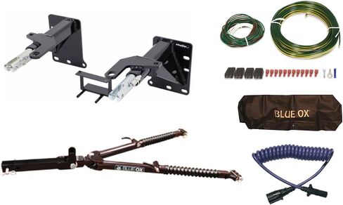 Blue Ox Ascent Tow Bar & Baseplate Combo مع تمديد الكبل الكهربائي ملفوف و Taile Light Wiring Tirlit Fits 2019 2023 Cherokee | يتضمن Trendsauto صائق in Saudi Arabia