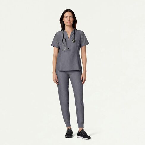 Jaanuu Silex Women's 6-Pocket Slim Mid-Rise Scrub Jogger in Kuwait