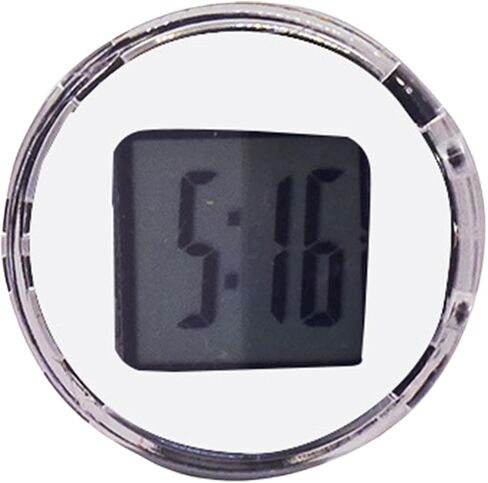 Digital Car Clock Small Vent Watch, Stick Clock, Adhesive Dashboard Decoration, Waterproof Automotive Watch for Home and Cycle, 1.02x1.02x0.39 inches in Saudi Arabia