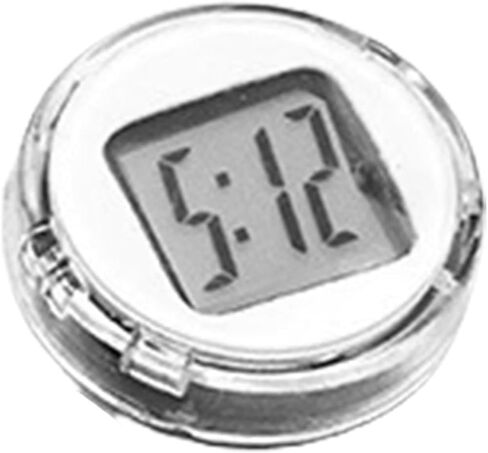 Digital Car Clock Small Vent Watch, Stick Clock, Adhesive Dashboard Decoration, Waterproof Automotive Watch for Home and Cycle, 1.02x1.02x0.39 inches in Saudi Arabia
