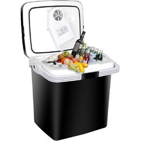 Super Deal Pro 28qt (26l) برودة كهربائية محمولة ودفء ، ميني 12V DC ثلاجة الثلاجة في برودة سيارة مبردة للتخييم وصيد الأسماك و Work Beach Picnic in Kuwait